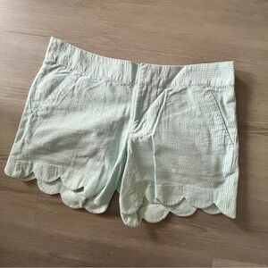 NWOT Lilly Pulitzer Scalloped Seersucker Buttercup Shorts